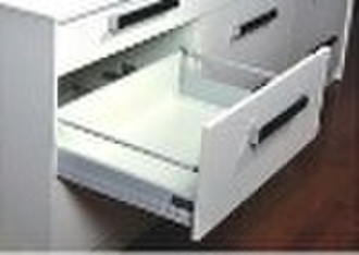 heightened soft close drawer system