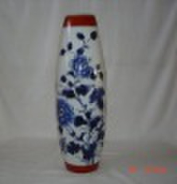 Porcelain Vase Blau und Weiß-Muster