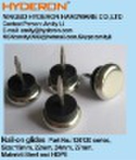 Nail-on Glides, Möbelgleiter, Kunststoff Nagel, Nylon