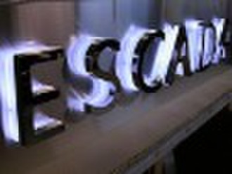 Backlit Stainless steel LED letter