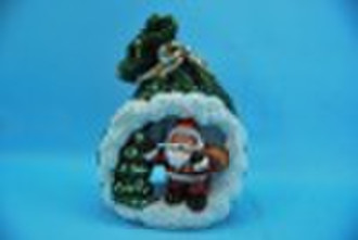 Ceramics  christmas santa candle holder