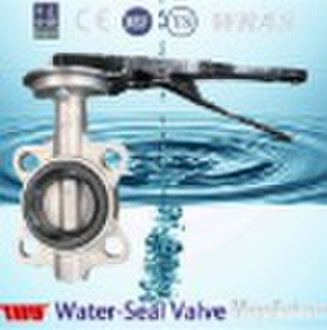 Lever operated stainless steel butterfly valve