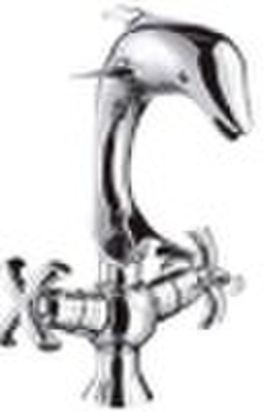 Double handle basin mixer