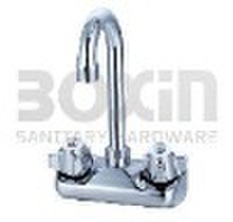 splashmount faucet with gooseneck spout