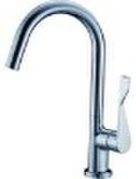 Single lever kitchen faucet mixer