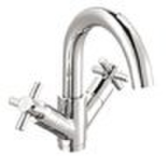 UK basin mixer with cross handle