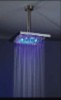 LED Brass Rainfall shower