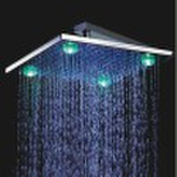 LED  stainless steel  Rainfall shower head