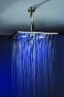 Brass or stainless steel LED Rainfall shower head