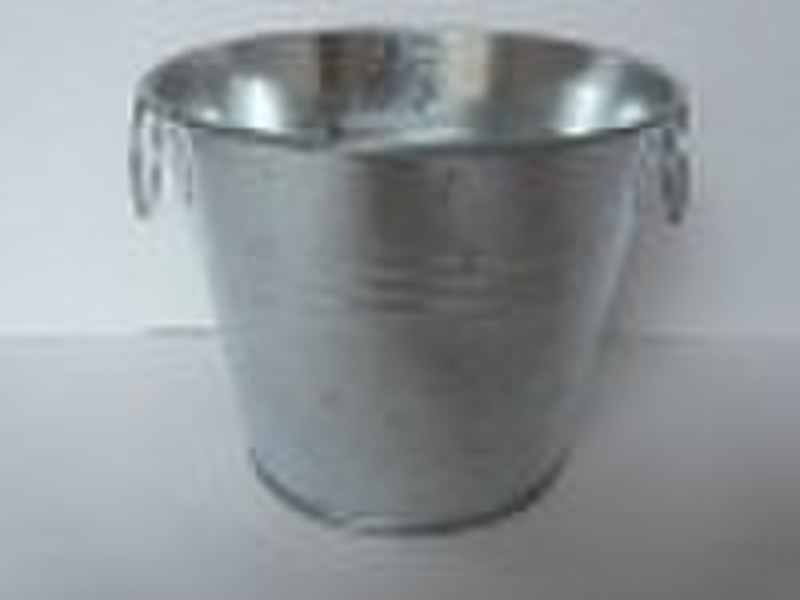 galvanized metal bucket