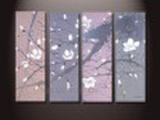 modern design plum blossom art painting set