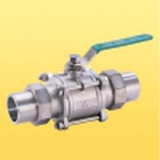 3PC Welded Ball Valve With Connection Pipe