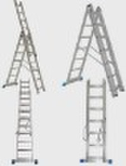 3x7 combination step extension ladder, aluminum ex