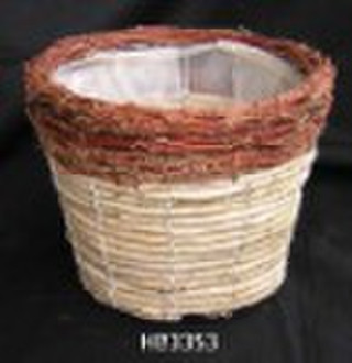 Corn Rope Flower Pot Basket