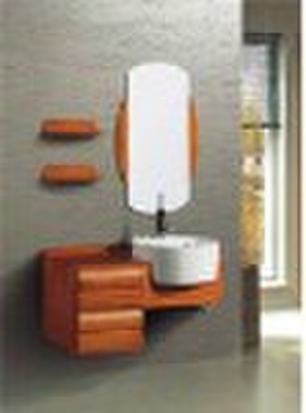 solid wood bathroom cabinet