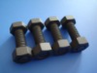 Titanium hex bolt and nut