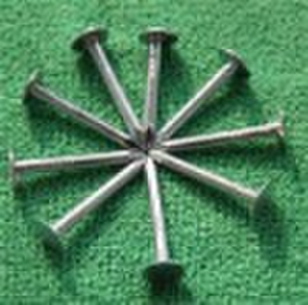 Roofing nails with flat head