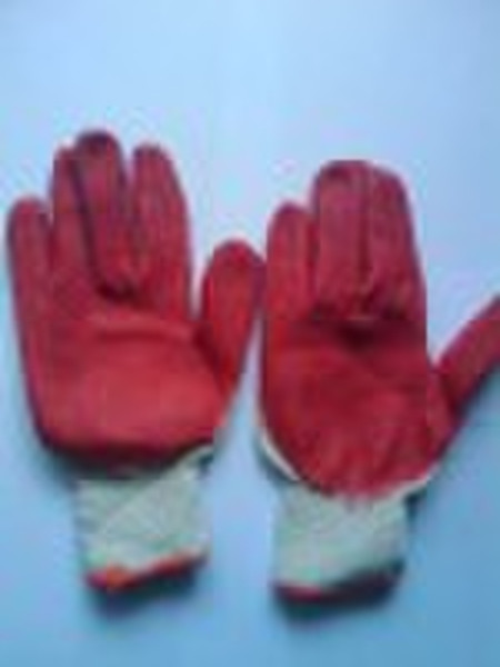 Latex coated gloves