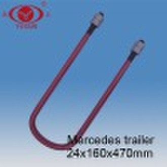U bolt with 4 nuts for Mercedes trailer