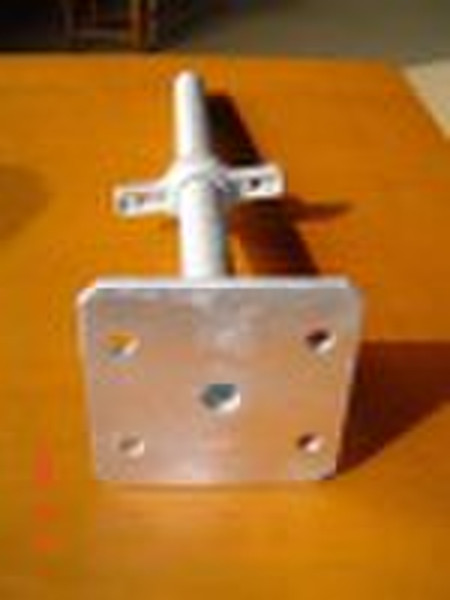 scaffolding accessories, base jack in electro galv