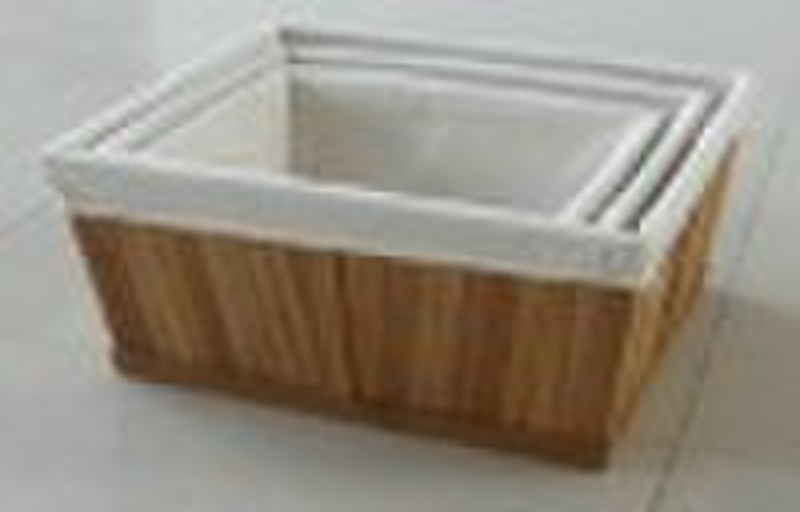 bamboo storage basket