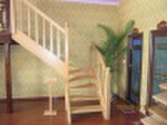 solid wood winding staircase