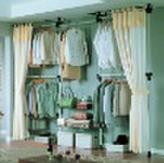 Multifuctional Metal Clothes Rack with curtain