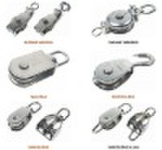 Swivel Eye Block With Twin Pulley