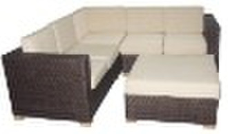 ALUMINUM WICKER SOFA SET