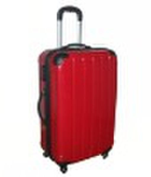 Red ABS+PC trolley luggage