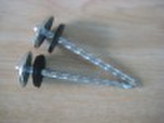 twisted umbrella roofing nail with rubber washer B