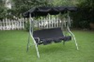 Three person H-shaped patio garden canopy swing se