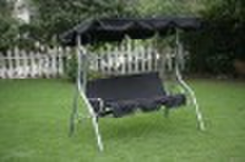 Three person H-shaped patio garden canopy swing se