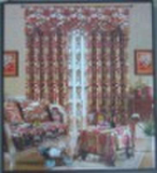 cut velvet curtain-SNC01