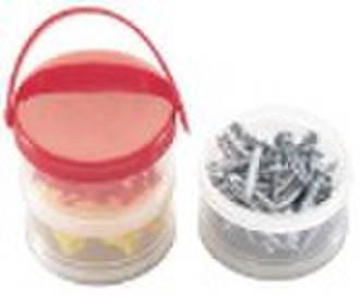 85pcs Sheet Metal Screew & Anchor Assortment