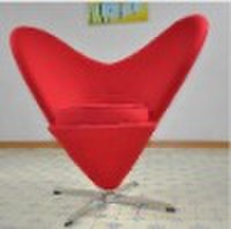 Verner Panton Heart Cone Chair Fiberglas Schale w