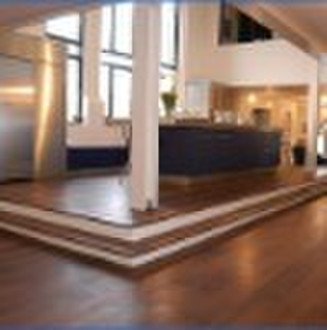 Black walnut engineered wooden flooring