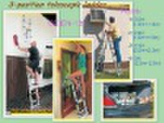 3-Position telescopic ladder with joint(NEW DESIGN