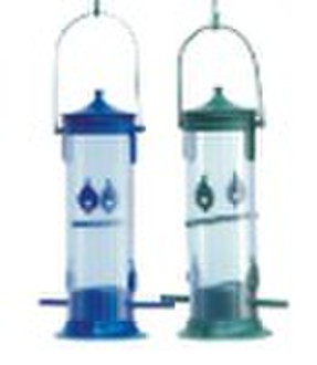 Hanging tube bird feeder