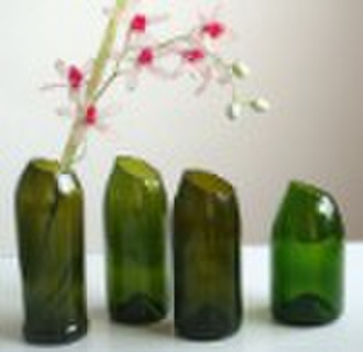 Colored glass vases