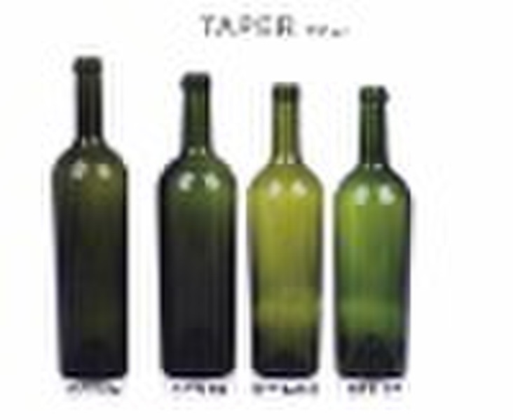 750ml taper glass wine bottles