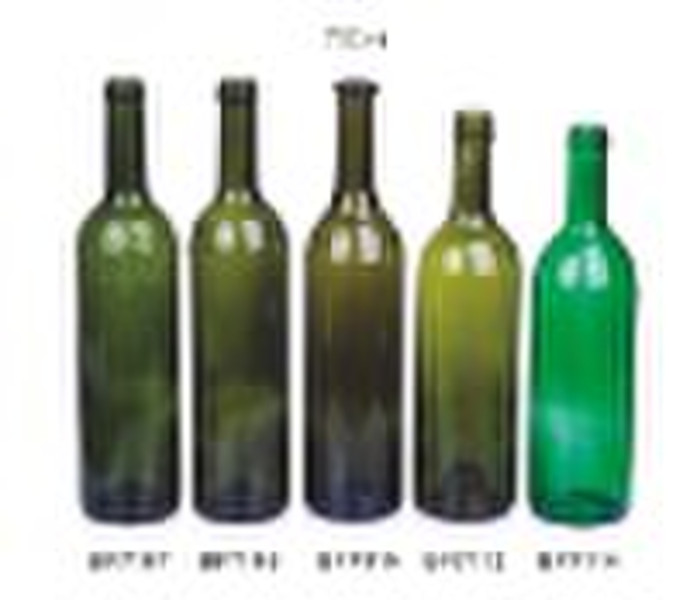 750ml bordeaux glass wine bottles