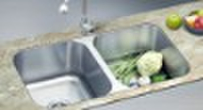 Stainless steel Under Mounted Double Bowl Sink  (W