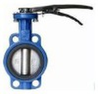 Handle wafer butterfly valve