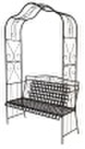 Wrought Iron Arbor/ Bench