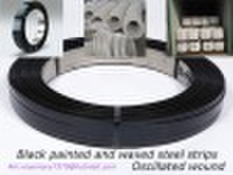 Black Painted and Waxed steel strapping