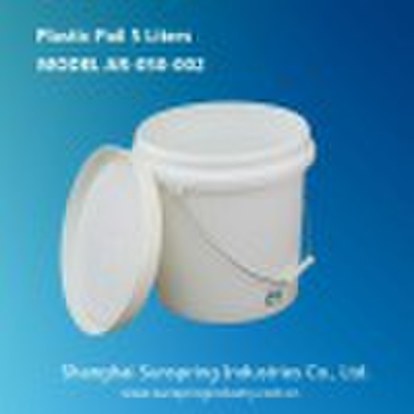 Plastic Round Pail-5L,plastic barrel,plastic runle