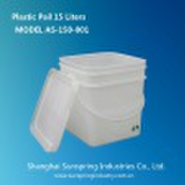 Plastikquadrat Pail-FDA-15L, Kunststoffprodukt, plasti