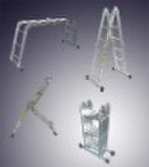 MULTI-PURPOSE ALUMINUM FOLDING LADDER 12.5FT STEPS