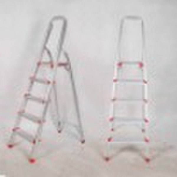 5 step folding aluminum handrail step ladder